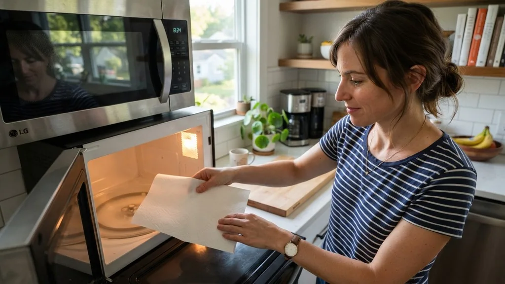 can paper towels go in the microwave
