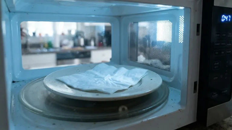 can you put a napkin in the microwave