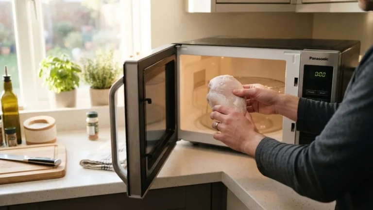 how long to defrost chicken in microwave