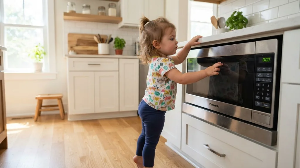 how to unlock child lock panasonic microwave